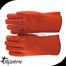 SRSAFETY Orange PVC Handschuhe mit langer Hülse